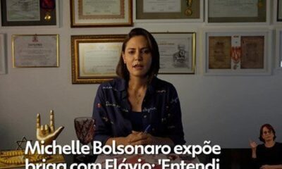 Flávio Bolsonaro evita comentar polêmica com Michelle e destaca foco no jogo