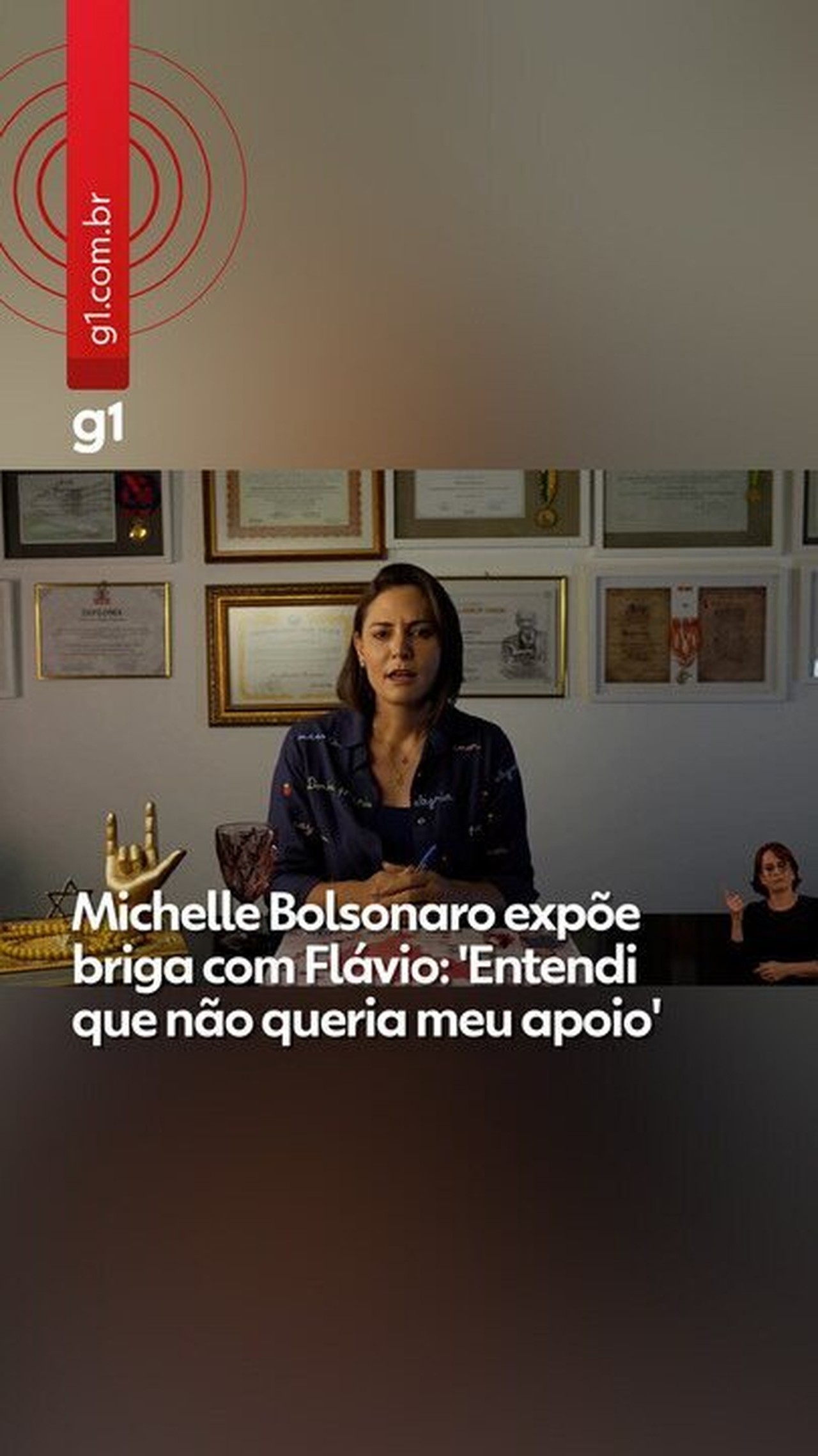 Flávio Bolsonaro evita comentar polêmica com Michelle e destaca foco no jogo