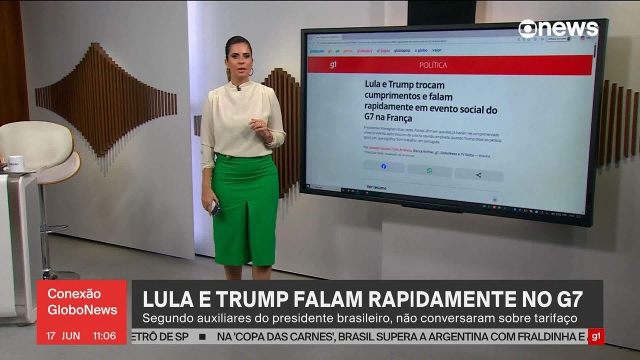 Lula afirma que não solicitou reunião com Trump no G7 e critica interferência dos EUA nas eleições brasileiras - Lula no G7