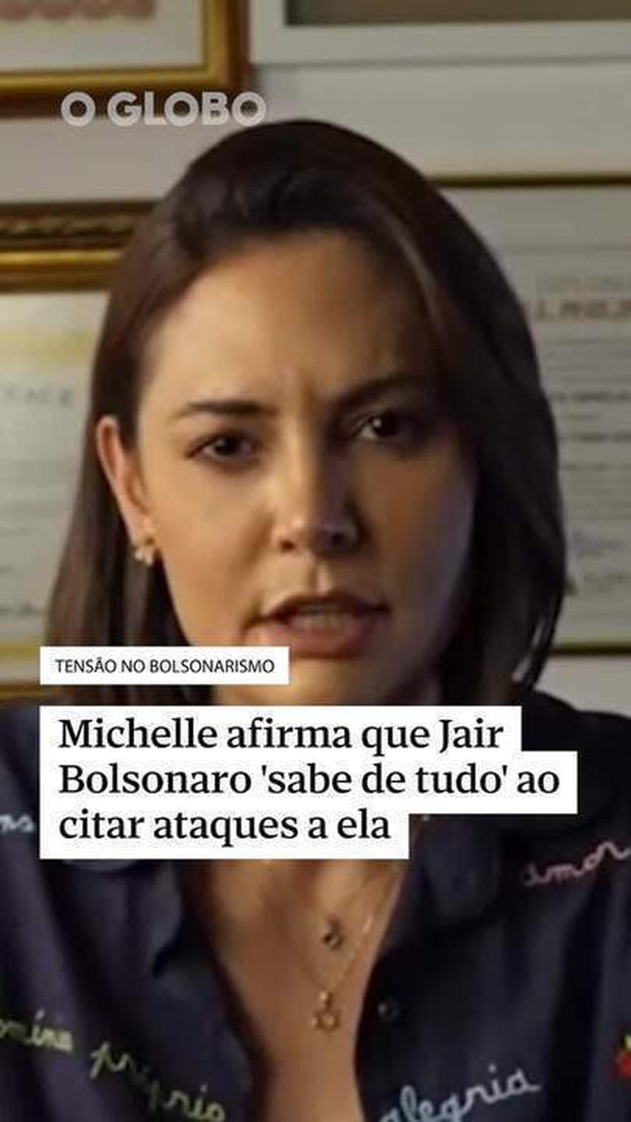Michelle Bolsonaro e Flávio Bolsonaro: disputa pelo comando do bolsonarismo ganha destaque nacional