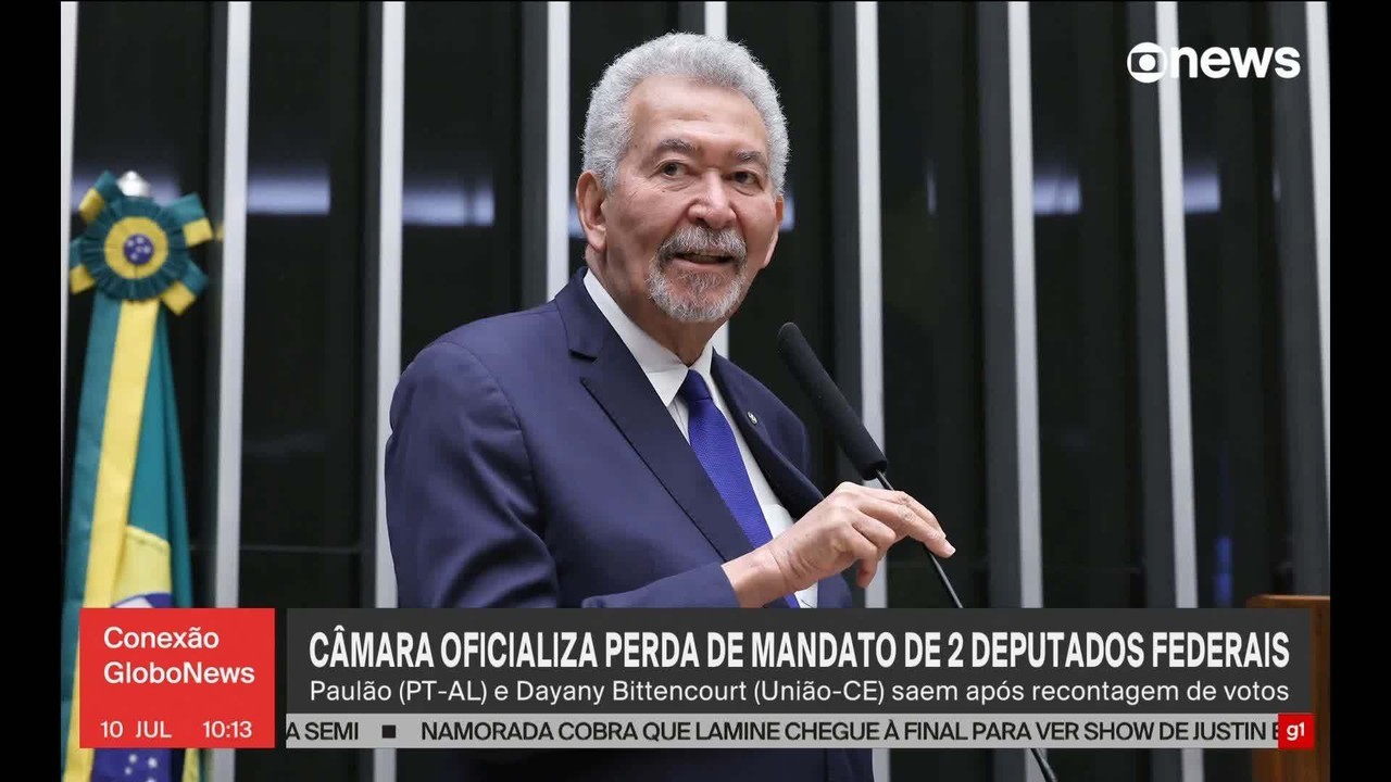Deputados que assumem vagas na Câmara após perda dos mandatos de Paulão e Dayany Bittencourt - retotalização de votos Câmara dos Deputados