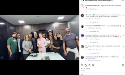 PL Mulher homenageia Michelle Bolsonaro com imagem de papelão após sua saída da presidência - PL Mulher homenagem Michelle Bolsonaro