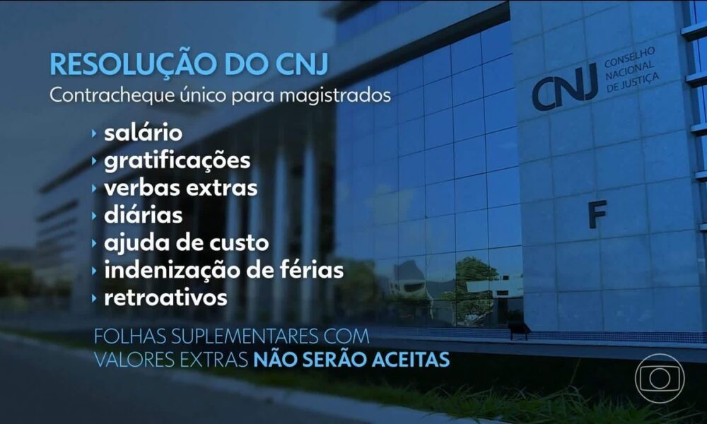 CNJ pode aprovar contracheque único para magistrados e controlar penduricalhos - contracheque único CNJ