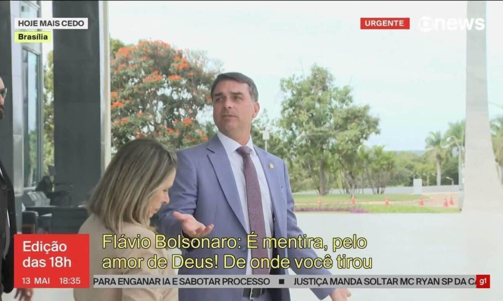 Flávio Bolsonaro admite pedido de recursos ao dono do Banco Master para financiar filme - Flávio Bolsonaro pedido de dinheiro Banco Master