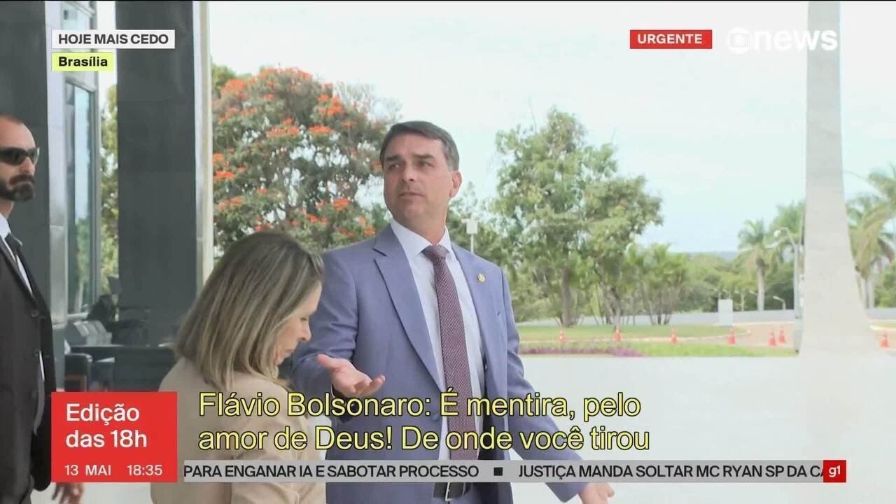 Flávio Bolsonaro admite pedido de recursos ao dono do Banco Master para financiar filme - Flávio Bolsonaro pedido de dinheiro Banco Master