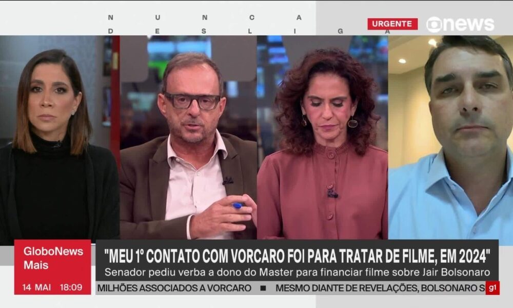 Flávio Bolsonaro admite ter mentido sobre vínculo com Daniel Vorcaro por contrato de confidencialidade - Flávio Bolsonaro mentiu sobre Vorcaro
