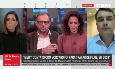 Flávio Bolsonaro admite ter mentido sobre vínculo com Daniel Vorcaro por contrato de confidencialidade - Flávio Bolsonaro mentiu sobre Vorcaro