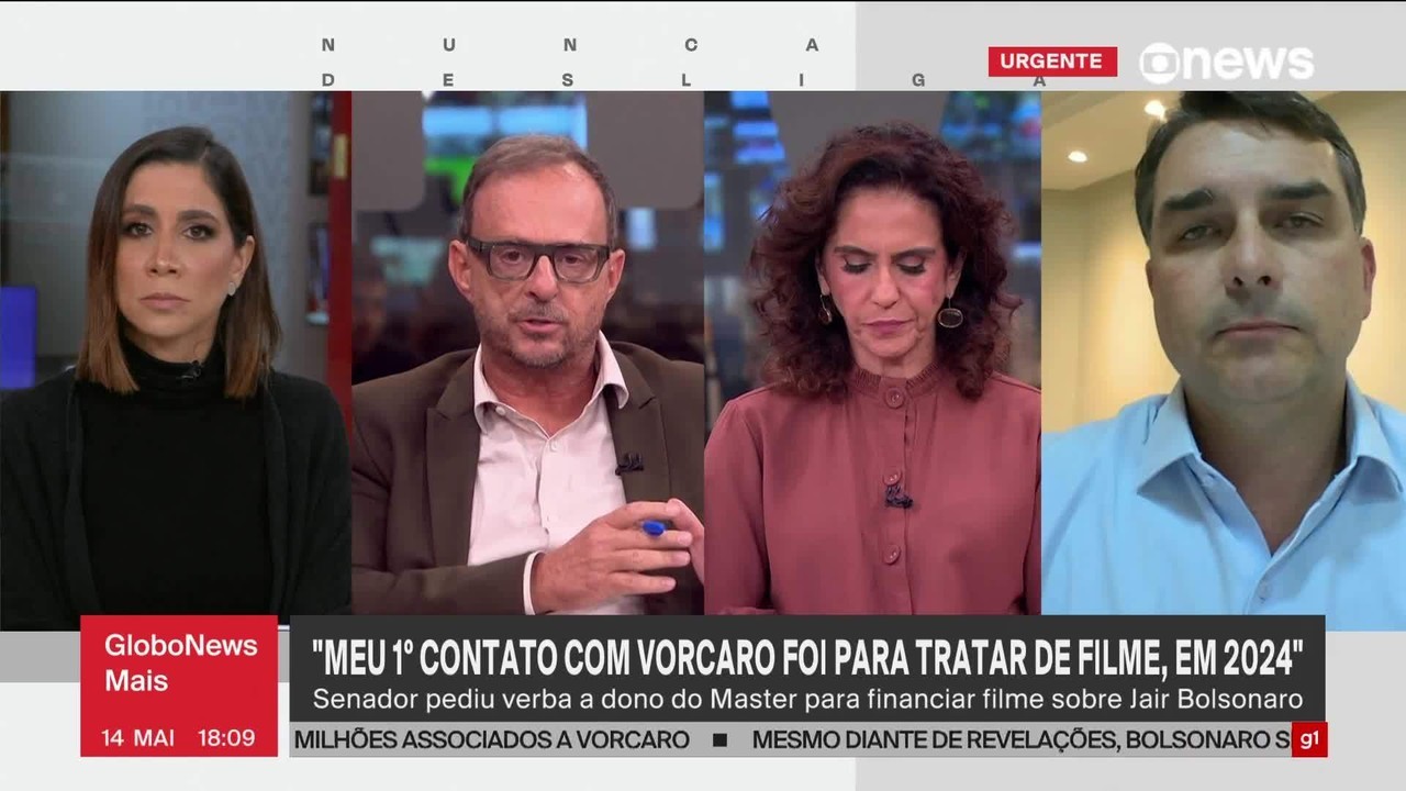 Flávio Bolsonaro admite ter mentido sobre vínculo com Daniel Vorcaro por contrato de confidencialidade - Flávio Bolsonaro mentiu sobre Vorcaro