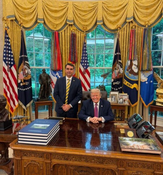 Flávio Bolsonaro busca encontro com Trump para amenizar crise do caso Vorcaro - Flávio Bolsonaro caso Vorcaro
