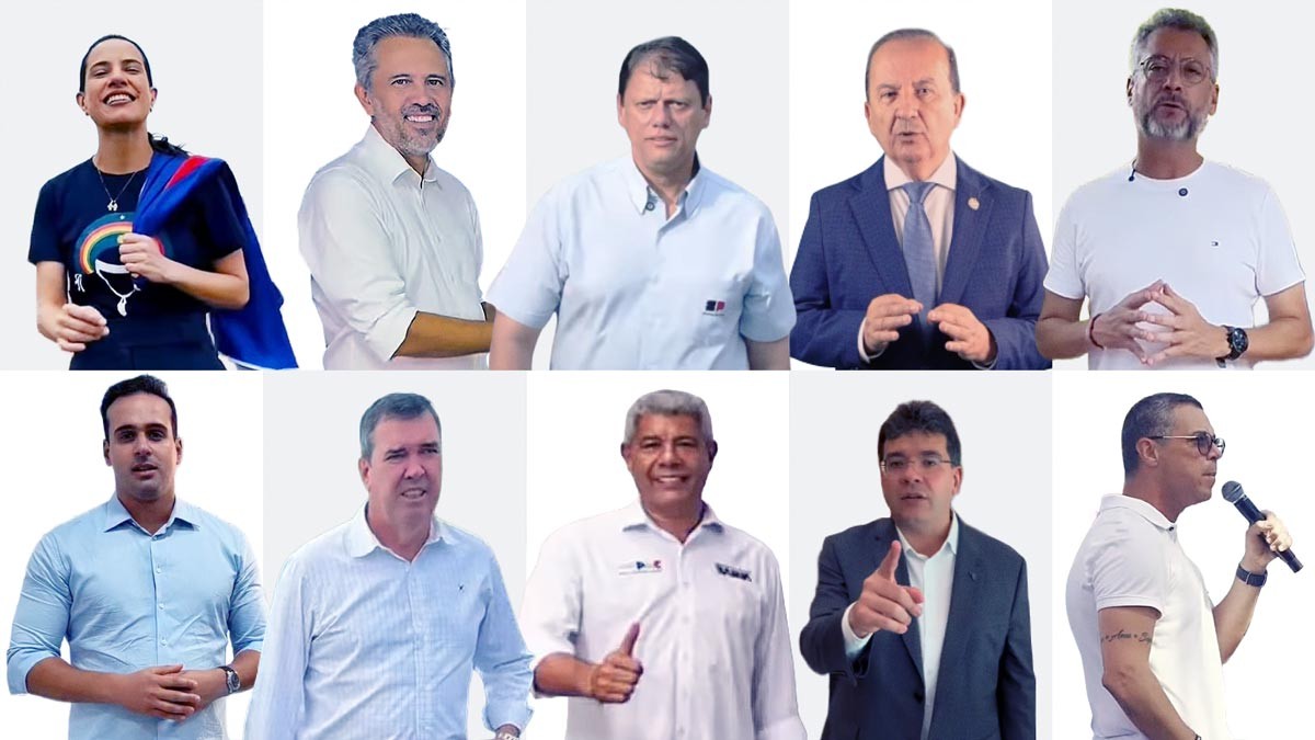 Governadores em busca de reeleição apostam em combate ao crime e estratégias digitais para conquistar votos