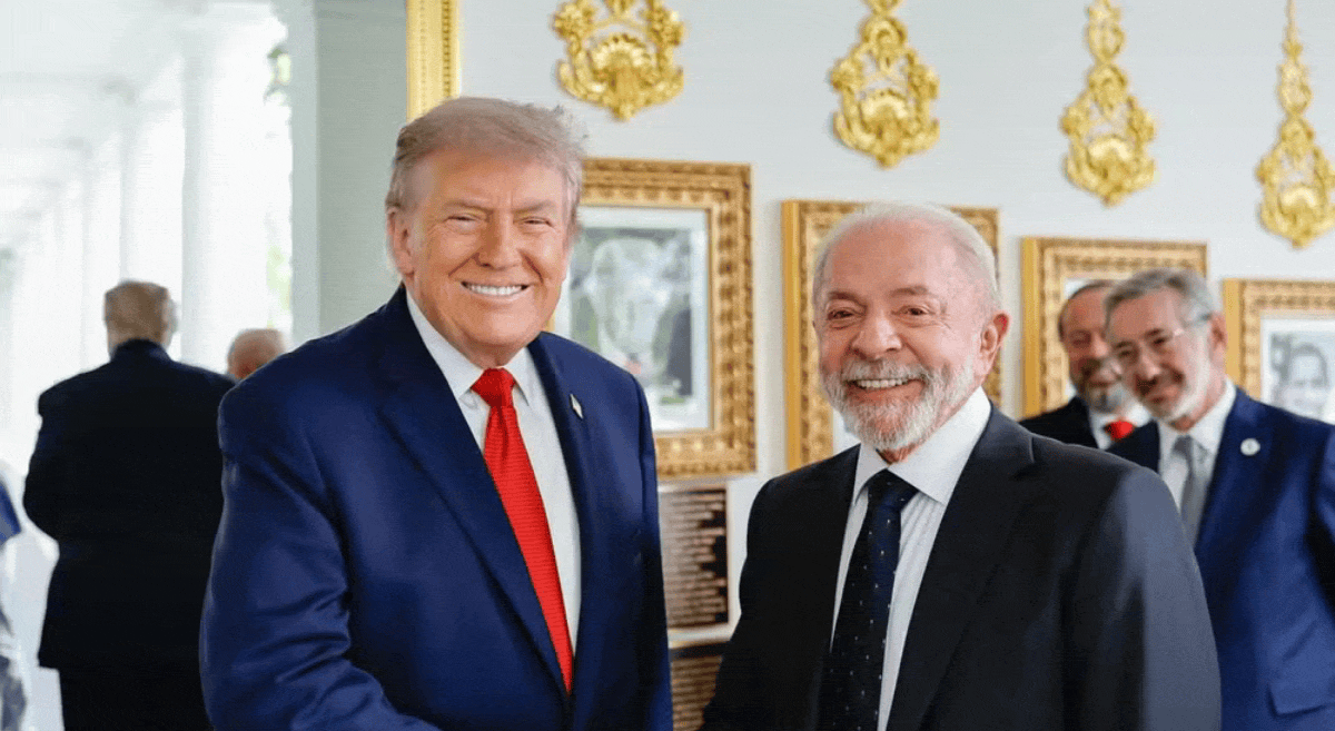 Lula reforça diálogo com Trump e descarta conflito entre Brasil e EUA após reunião na Casa Branca - reunião Lula e Trump